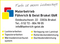 Malerbetrieb Fähnrich & Geist Brakel GbR Brakel