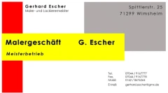 Logo Malergeschäft G.Escher