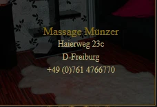 Massagestudio Münzer Freiburg