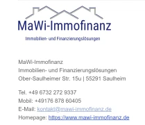MaWi-Immofinanz Immobilien und Finanzierungslösungen Saulheim