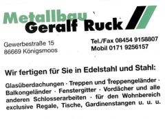 Metallbau Geralf Ruck Königsmoos