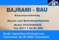 Milaim Bajrami Maurer- und Betonbauerbetrieb Düsseldorf