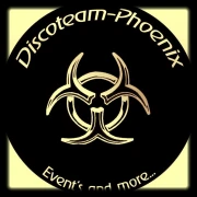 Logo """"""Mobile Discothek """"""""Discoteam Phoenix"""""""" Wustermark""""""