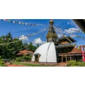 Der Pavillon - buddhistische Stupa und hinduistischer Tempel vereint