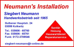 Neumanns Installation Inh. Neumann Siegbert Kolkwitz