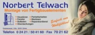Logo Norbert Telwach Montage von Fertigbauelemente