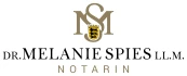Logo Notarin Dr. Melanie Spies, LL.M.