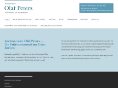 Olaf Peters Rechtsanwalt- Fachanwalt für Medizinrecht Berlin
