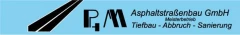 Logo "P & M Asphalt Stra&szlig;enbau GmbH"
