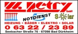Logo Petry Walter GmbH Heizung Sanitär und Elektro