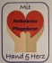 Logo Pflegedienst mit Hand und Herz