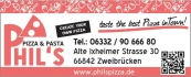 Logo Phil's Pizza und Pasta Lieferservice