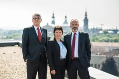 Die Partner der Kanzlei: Philipp Schneider, Diana Wiemann-Große und Dr. Michael Haas.