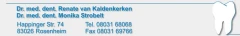 Praxis Dr. van Kaldenkerken & Dr. Strobelt Rosenheim