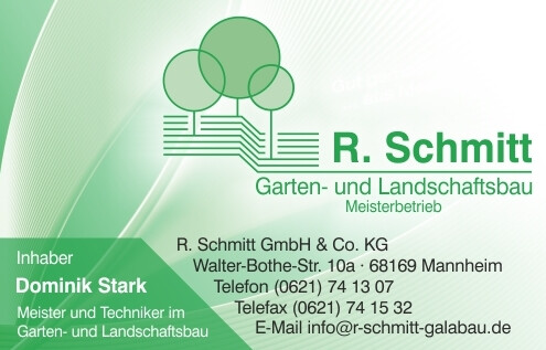 R Schmitt Garten U Landschaftsbau Dienstleistungen Mannheim