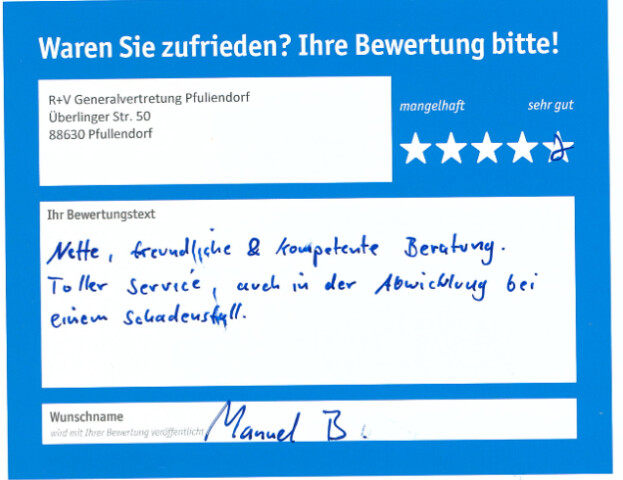 R V Generalvertretung Pfullendorf Offnungszeiten Telefon Adresse