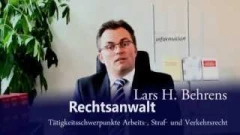 Rechtsanwalt Behrens Lars H., Fachanwalt für Arbeitsrecht, weitere Tätigkeitsschwerpunkte Strafrecht und Verkehrsrecht Bochum