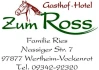 Logo Ross, Hotel und Gasthof, Fam. Ries
