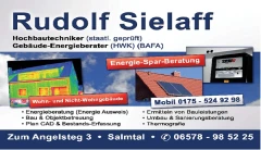Rudolf Sielaff freiberufl. Hochbautechniker u. Geb&auml;udeenergieberater Salmtal