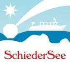 Logo Breitengrad und Bootshaus am SchiederSee