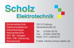 A. Scholz Elektrotechnik, Gewerbestraße 25, 79112 Freiburg
