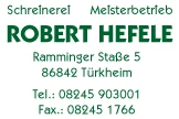 Schreinerei Robert Hefele Türkheim