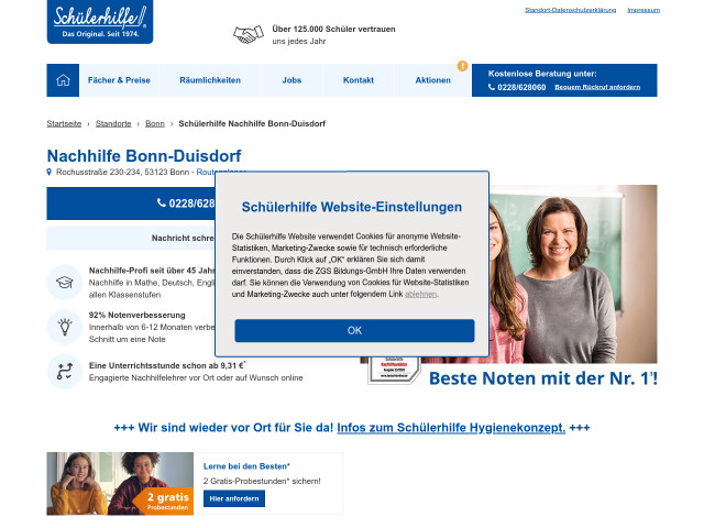 Schulerhilfe Bonn Duisdorf Offnungszeiten Telefon Adresse