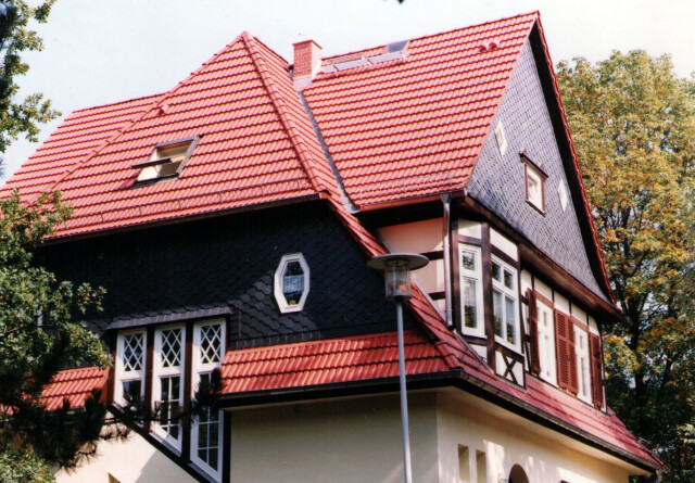 Dach und Fassadensanierung-Stadtvilla Foto