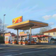 Shell-Tankstelle . DEA Hannover