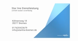Star line Dienstleistung schnell sauber zuverlässig Bremen