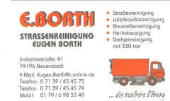 Stra&szlig;enreinigung Eugen Borth Neuenstadt