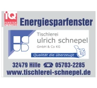 Tischlerei Ulrich Schnepel GmbH & Co. KG Hille