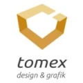 Logo tomex design grafik Werbestudio