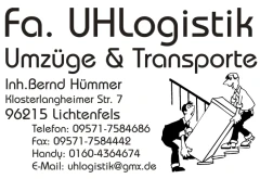UHLogistik Umzüge & Transporte Lichtenfels