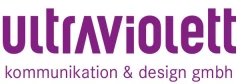 Logo ultraviolett kommunikation & design GmbH