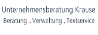 Logo Unternehmensberatung Krause Beratung - Verwaltung - Textservice