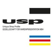 Logo usp Unique Shop Profile Ges. f. Warenpräsentation mbH