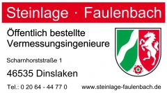 Vermessungsb&uuml;ro Steinlage & Faulenbach &Ouml;ffentlich bestellte Vermessungsingenieure (&Ouml;bVI) Dinslaken