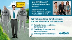 Ihre Gothaer Versicherungen in Kempten (Allgäu) - einfach sicHERBesser!