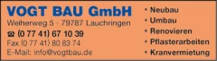 Vogt Bau GmbH Lauchringen
