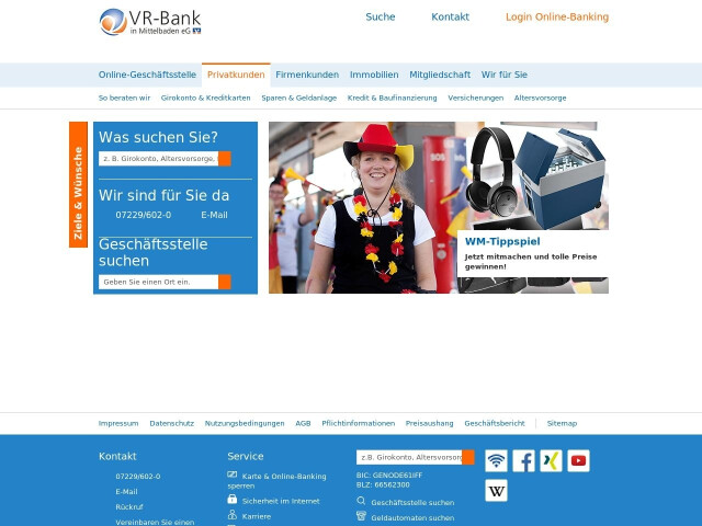 Vr Bank In Mittelbaden Eg Tel 07229 60 Adresse