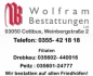 Logo Wolfram Bestattungen Cottbus GmbH