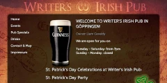 Logo Writer""s Irish Pub